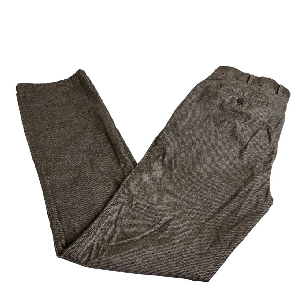 Peter Millar Corduroy Brown Light Striped 5-Pocket Trouser Pants‎ Men's Size 34